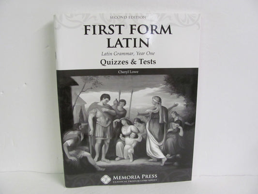 First Form Latin Memoria Press Quizzes/Tests  Pre-Owned Latin Books