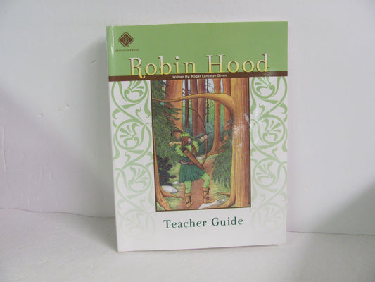 Robin Hood Memoria Press Teacher Guide  Pre-Owned Green 5th Grade Fiction Books