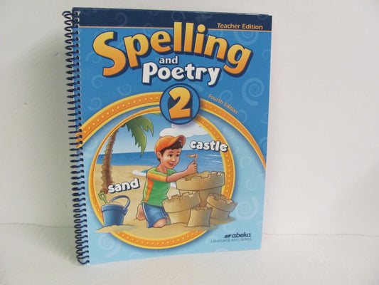 Spelling and Poetry Abeka Teacher Edition  Pre-Owned Spelling/Vocabulary Books