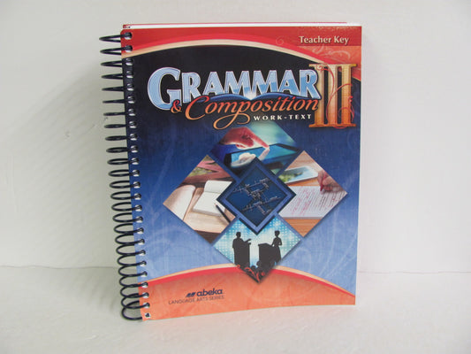 Grammar & Composition III Abeka Teacher Key  Pre-Owned Language Textbooks