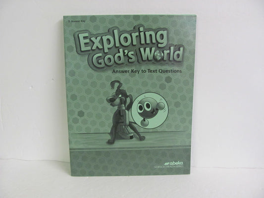 Exploring God's World Abeka Answer Key  Pre-Owned 3rd Grade Science Textbooks