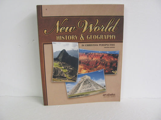 New World History Abeka Student Book Pre-Owned 6th Grade History Textbooks