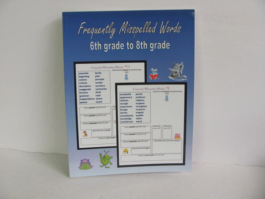 Frequently Misspelled Words Pre-Owned Middle School Spelling/Vocabulary Books