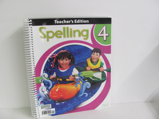 Spelling 4 BJU Press Teacher Edition  Pre-Owned Spelling/Vocabulary Books