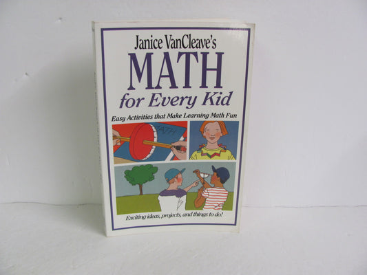 Math For Every Kid Wiley Pre-Owned Van Cleave's Elementary Math Help Books