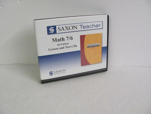 Math 76 Saxon CD-Rom  Pre-Owned Saxon 6th Grade Mathematics Textbooks