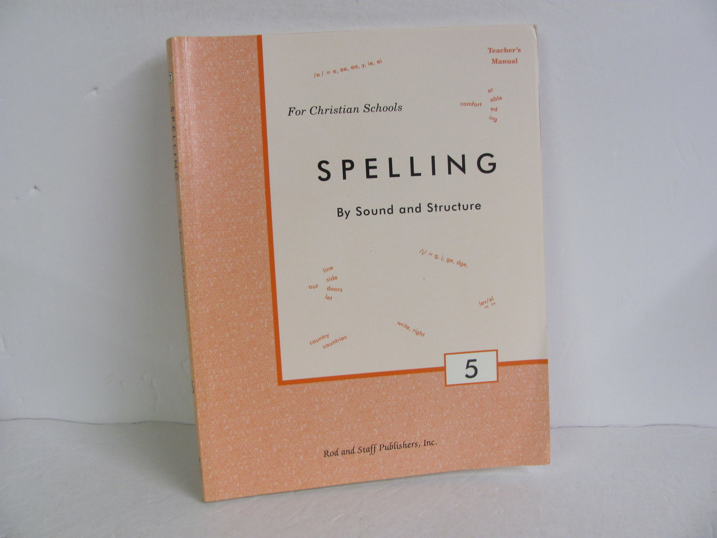 Spelling 5 Rod & Staff Teacher Manual  Pre-Owned Spelling/Vocabulary Books