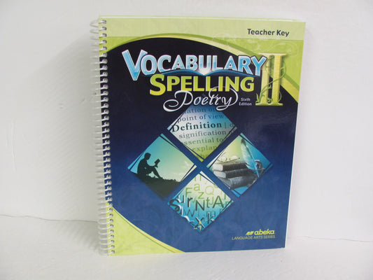 Vocabulary Spelling Poetry II Abeka 8th Grade Spelling/Vocabulary Books