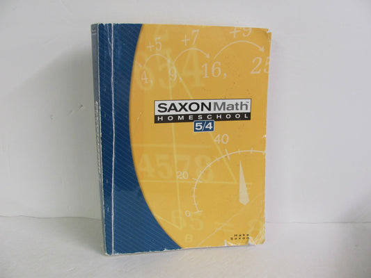 Math 54 Saxon Student Book Pre-Owned 4th Grade Mathematics Textbooks