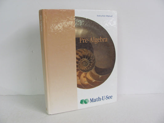 Pre Algebra Math U See Instruction Manual  Pre-Owned Demme Mathematics Textbooks