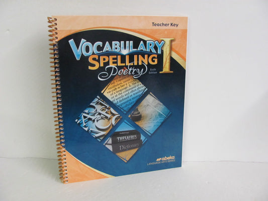 Vocabulary Spelling Poetry I Abeka 7th Grade Spelling/Vocabulary Books