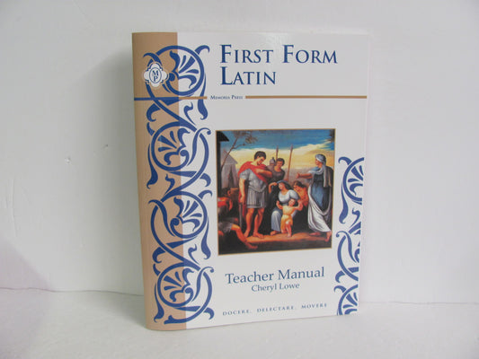 First Form Latin Memoria Press Teacher Manual  Pre-Owned Latin Books