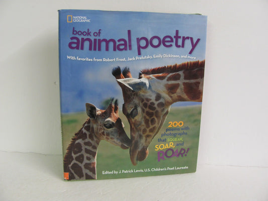 Book of Animal Poetry National Geographic Pre-Owned Lewis Poetry Books