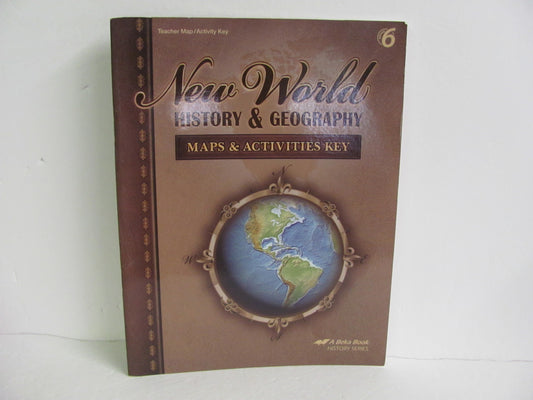 New World History Abeka Map Key Pre-Owned 6th Grade History Textbooks