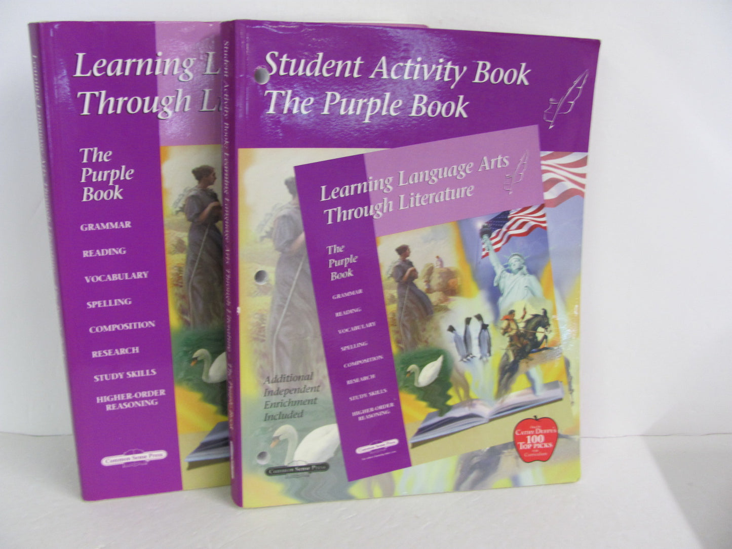 Learning Language Arts Purple Common Sense Set  Pre-Owned Language Textbooks