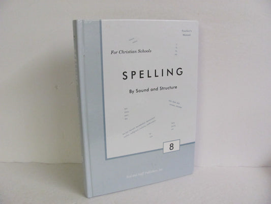 Spelling 8 Rod & Staff Teacher Manual  Pre-Owned Spelling/Vocabulary Books