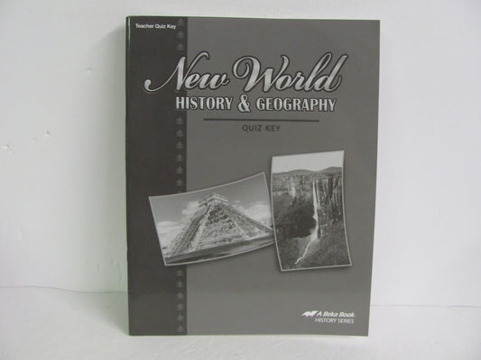 New World History Abeka Quiz Key Pre-Owned 6th Grade History Textbooks