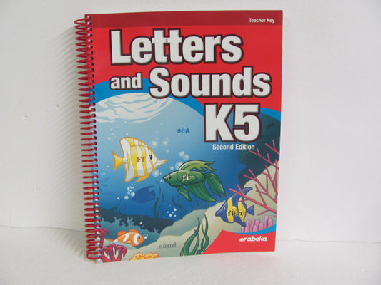 Letters and Sounds K5 Abeka Teacher Key  Pre-Owned Language Textbooks