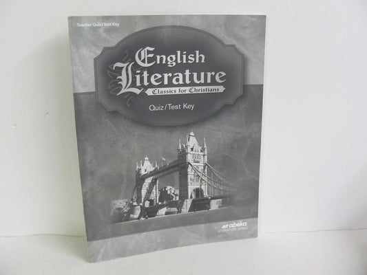 English Literature Abeka Quiz/Test Key  Pre-Owned 12th Grade Reading Textbooks