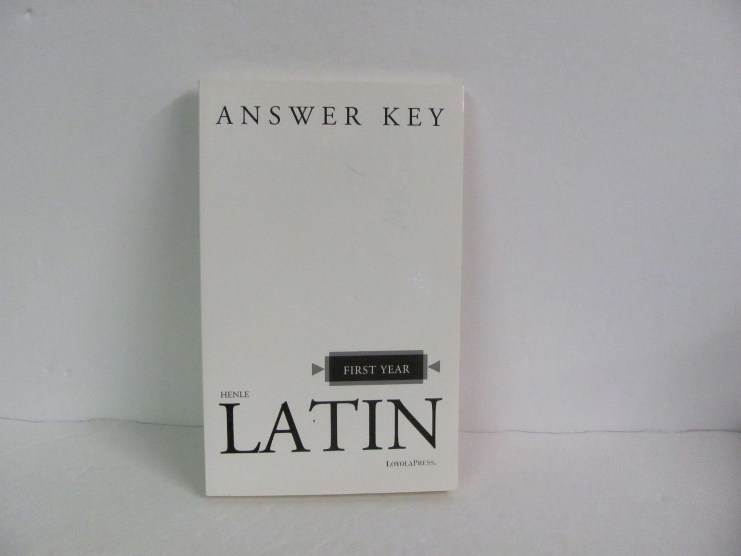 Henle Latin First Year Loyola Answer Key  Pre-Owned High School Latin Books