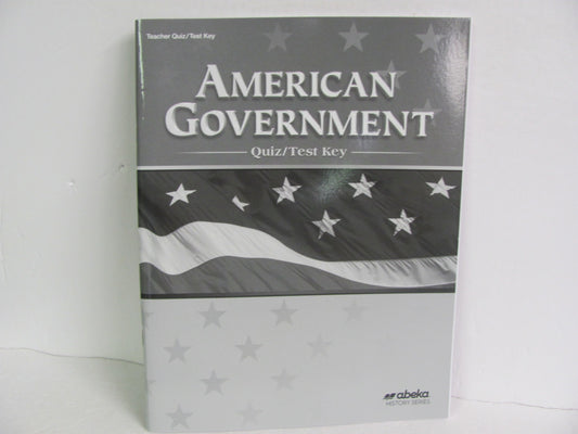 American Government Abeka Quiz/Test Key  Pre-Owned 12th Grade History Textbooks