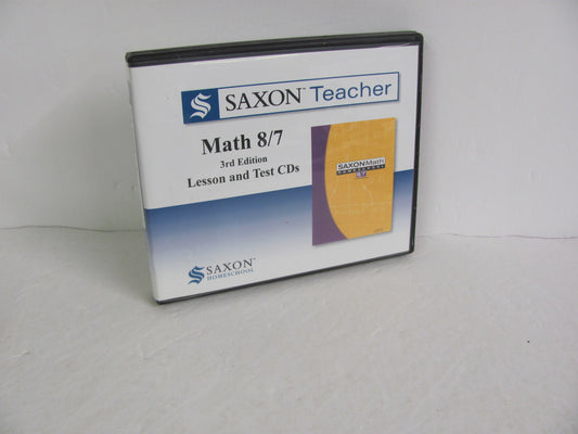 Math 87 Saxon Teacher CD-Rom  Pre-Owned 7th Grade Mathematics Textbooks