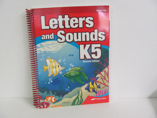 Letters and Sounds Abeka Teacher Key  Pre-Owned Kindergarten Language Textbooks