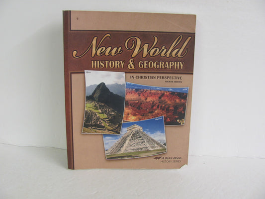 New World History Abeka Student Book Pre-Owned 6th Grade History Textbooks