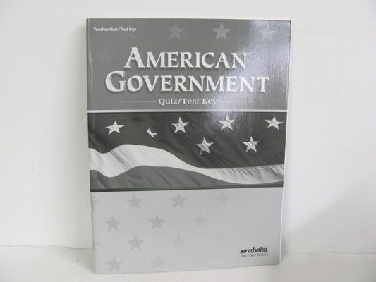 American Government Abeka Quiz/Test Key  Pre-Owned 12th Grade History Textbooks