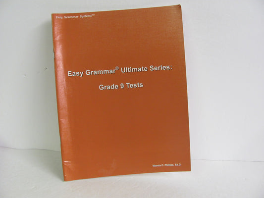 Easy Grammar Ultimate Easy Grammar Tests  Pre-Owned Phillips Language Textbooks