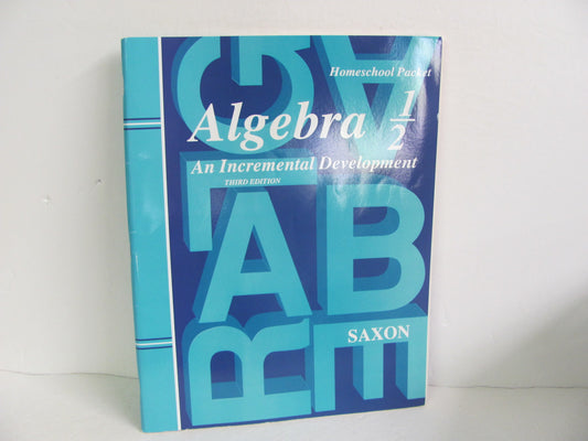 Algebra 1/2 Saxon Answer Key  Pre-Owned 8th Grade Mathematics Textbooks