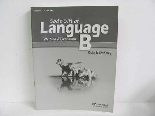 Language B Abeka Quiz/Test Key  Pre-Owned 5th Grade Language Textbooks