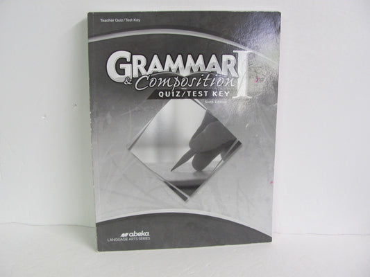 Grammar & Composition I Abeka Quiz/Test Key  Pre-Owned Language Textbooks