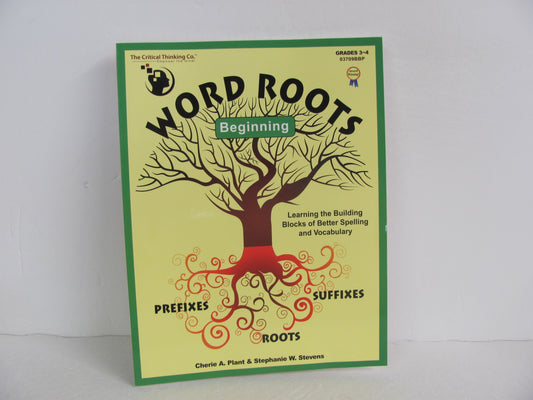 Word Roots Beginning Critical Thinking Company Workbook  Pre-Owned Latin Books