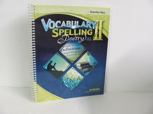 Vocabulary Spelling Poetry II Abeka 8th Grade Spelling/Vocabulary Books