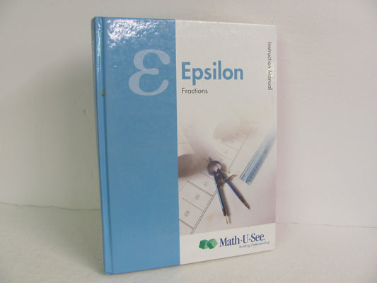 Epsilon Math U See Instruction Manual  Pre-Owned Demme Mathematics Textbooks