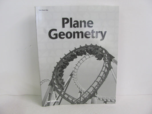 Plane Geometry Abeka Test/Quiz Key  Pre-Owned High School Mathematics Textbooks