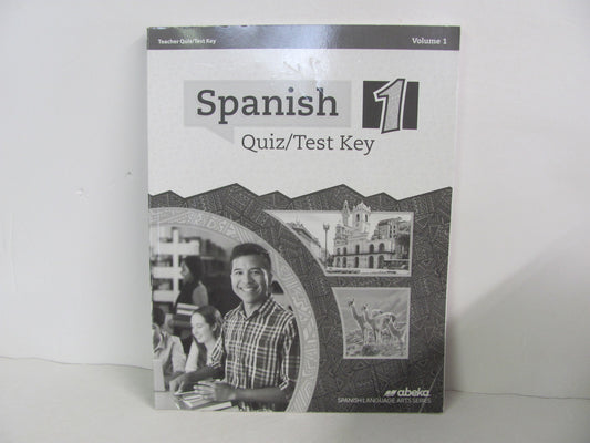 Spanish 1 Volume 1 Abeka Quiz/Test Key  Pre-Owned High School Spanish Books