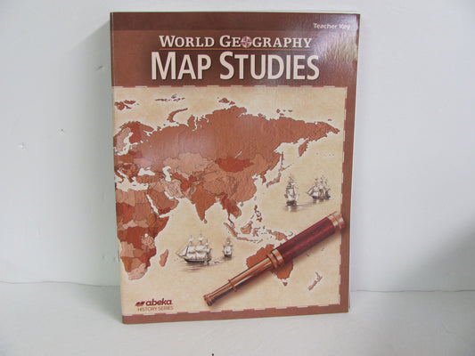 World Geography Map Studies Abeka Map Key Pre-Owned 9th Grade History Textbooks