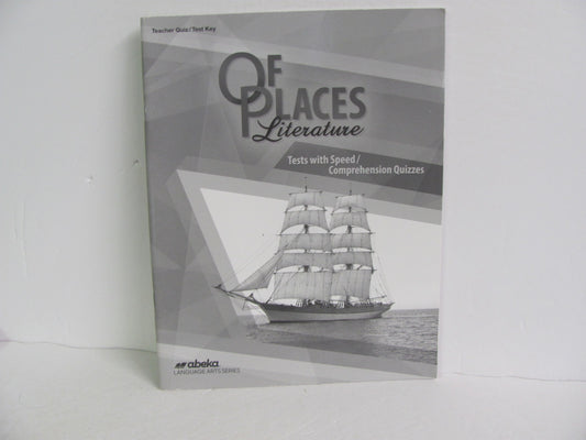 Of Places Literature Abeka Quiz/Test Key  Pre-Owned 8th Grade Reading Textbooks