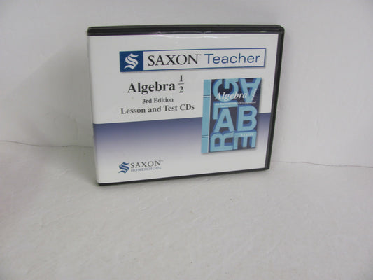 Algebra 1/2 Saxon Teacher CD-Rom  Pre-Owned 8th Grade Mathematics Textbooks