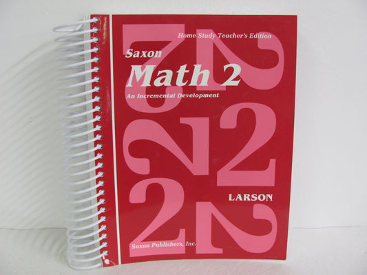 Math 2 Saxon Teacher Edition  Pre-Owned Saxon 2nd Grade Mathematics Textbooks