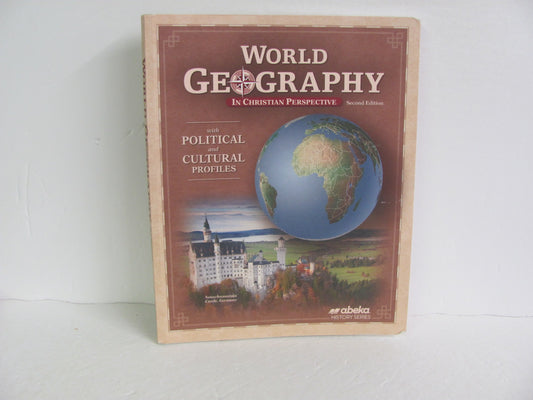 World Geography Abeka Student Book Pre-Owned 9th Grade History Textbooks