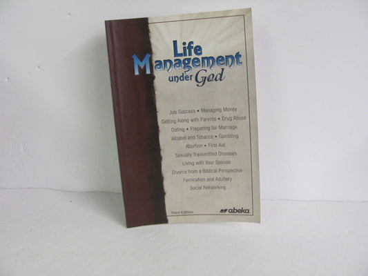 Life Management Under God Abeka Student Book Pre-Owned Bible Textbooks