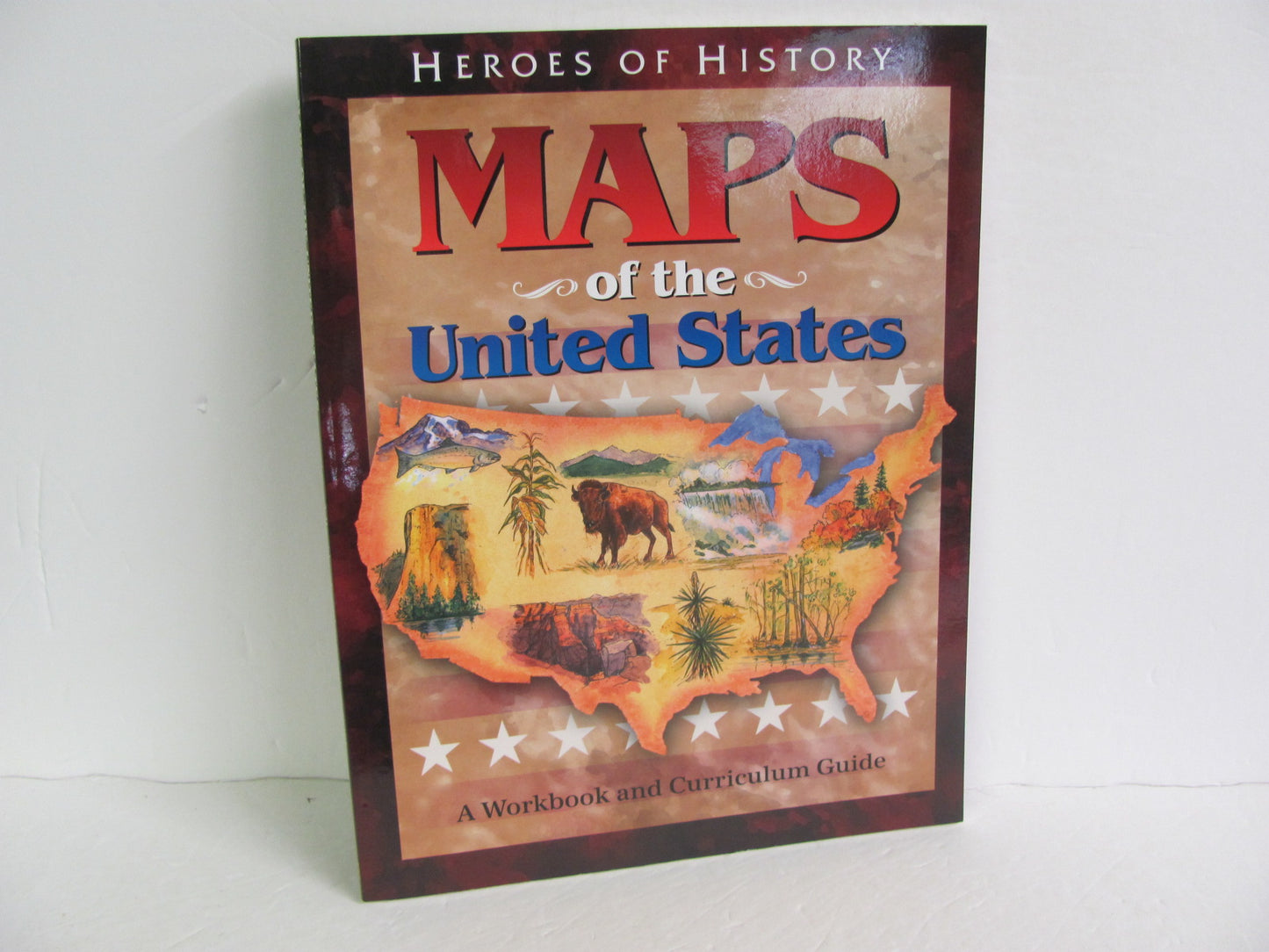 Maps of the United States Emerald Books Workbook  Pre-Owned Geography Books