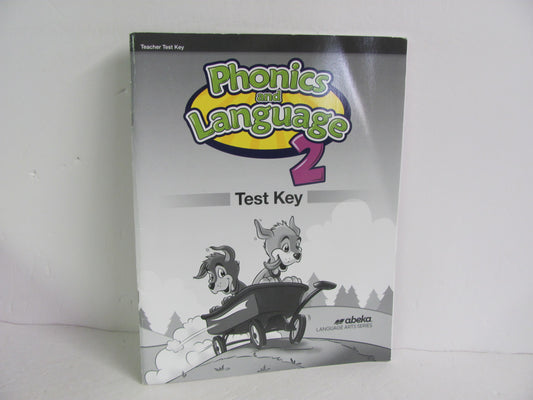 Phonics and Language Abeka Test Key Pre-Owned 2nd Grade Language Textbooks