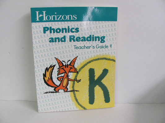 Phonics and Reading K Horizons Teacher Guide  Pre-Owned Reading Textbooks