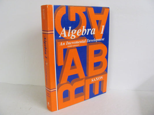 Algebra 1 Saxon Student Book Pre-Owned High School Mathematics Textbooks