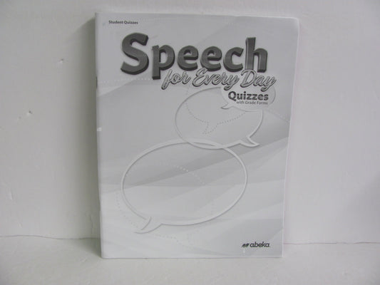 Speech Abeka Quizzes Pre-Owned High School Electives (Books)