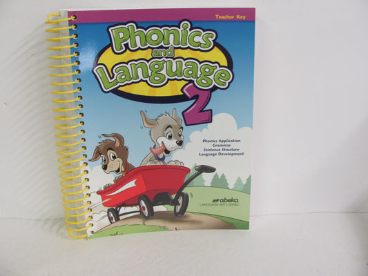 Phonics and Language 2 Abeka Teacher Key  Pre-Owned 2nd Grade Language Textbooks